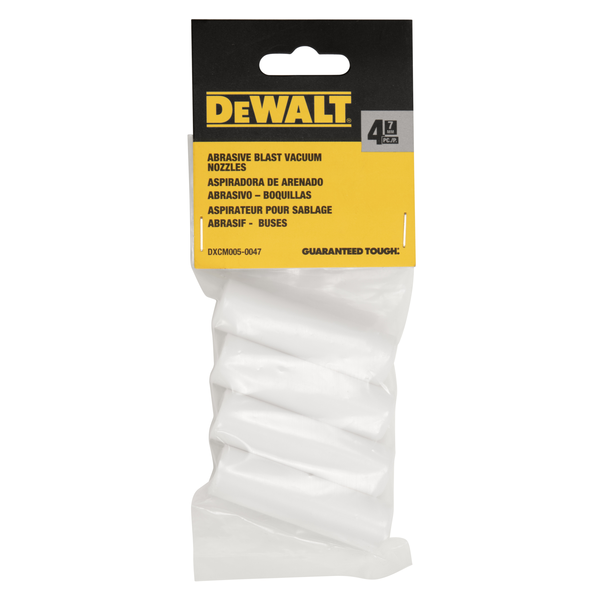 DEWALT Replacement Gun Nozzles for (DXCM009-0369) BlastVac Abrasive Blast Vacuum, 4-Piece, Model# DXCM005-0047
